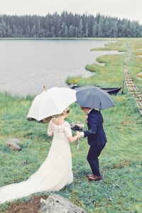 Bröllopsfotograf Umeå regn